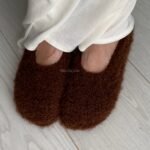 new color! БАЛЕТКИ БУКЛЕ MARY БЕЗ РЕМІНЦІВ ШОКОЛАДНІ • НА ЗАМОВЛЕННЯ